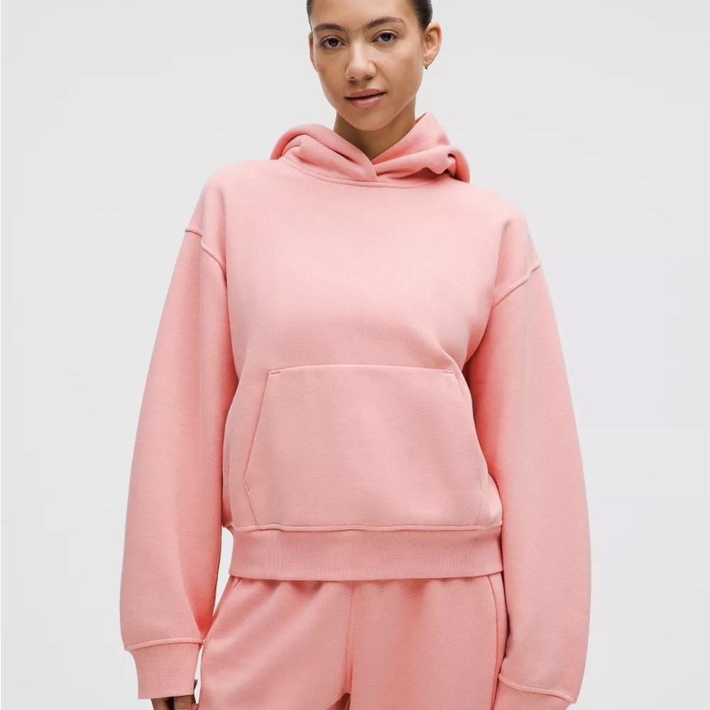 NWT Lululemon Women Steady State Hoodie size S Pink (Tea Rose)